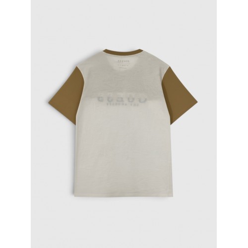 Ανδρικό Guess Los Angeles T-Shirt – Καφέ / Εκρού / Pre-Owned